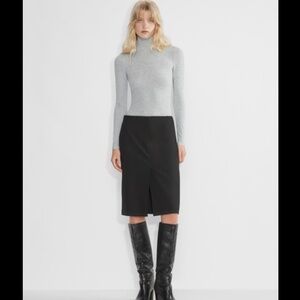 Aritzia Wilfred Liaison Pencil Skirt (Black)
